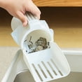 thumbnail image 5 of Cat Litter Scoop, Cat Litter Scooper with Holder for Litter Box, Large Shovel, 3 in 1 Portable Kitty Poop Disposal White, 5 of 6