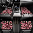 thumbnail image 6 of Sikiie Blooming Meadow Car Foot Mat Set of 4 Pieces Basics Universal Fit Rubber Carpet Floor Mats For Car SUV Van & Truck, 26.8"L x 17.3"W (Front), 13"L x 17.3"W(Rear), 6 of 6