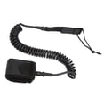 thumbnail image 4 of Surfboard Leash, High Elasticity TPU Black Adjustable Coiled Surfing Leg Rope For Paddleboards Longboards, 4 of 8