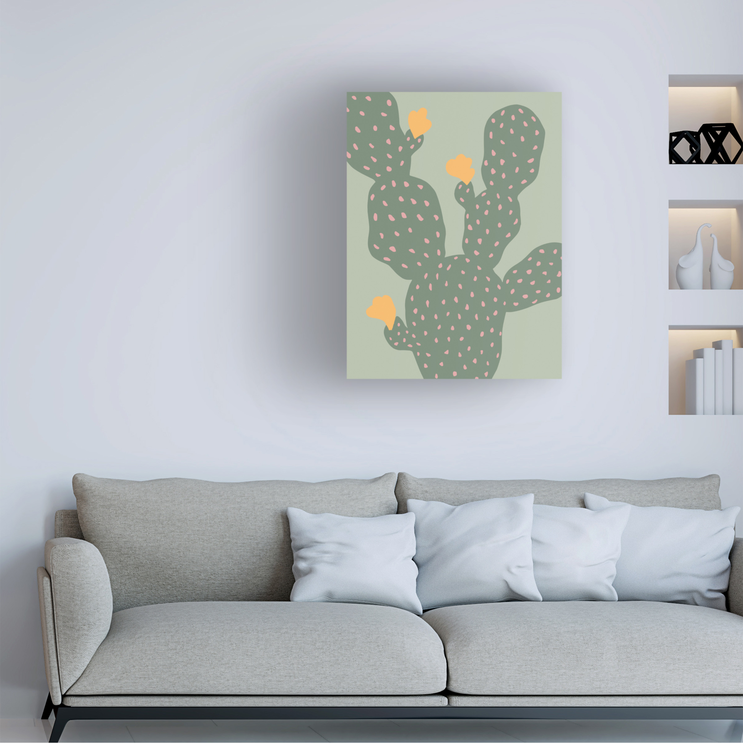 Pictufy Studio 'Cactus Green' Canvas Art