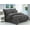 Gray, variant on Elegant Comfort  Wrinkle Resistant - Silky Soft Dobby Stripe Bed-in-a-Bag 8-Piece Comforter Set --HypoAllergenic - Full/Queen, Gray