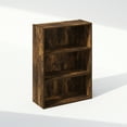 thumbnail image 2 of Furinno Simple Open Shelf, Bookcases, 3-Tier, Amber Pine, 2 of 6