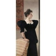 thumbnail image 2 of Gustav Klimt 13x24 Gold Ornate Framed and Double Matted Museum Art Print Titled - Portrait of a Lady (Marie Breunig) (1894), 2 of 4
