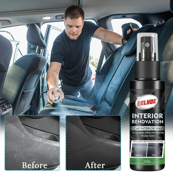 Crema reparadora para piezas plásticas 50ML | Recubrimiento cristalino restaurador de exterior de autos | Renovador plástico fácil de usar | Acabado brillante | Protector hidrofóbico para molduras