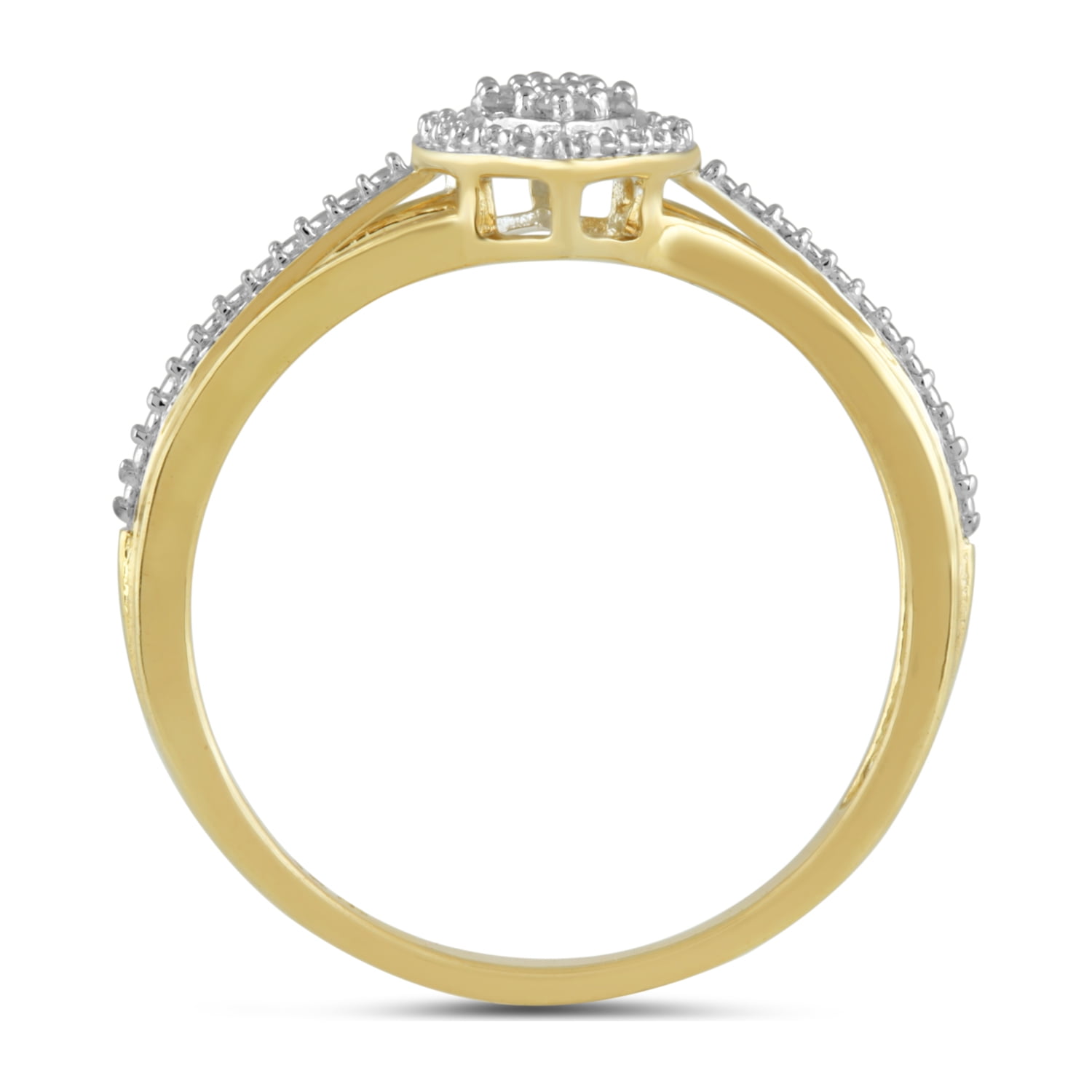 Brilliance Fine Jewelry Fashion Ring 1/10 ct. t.w 10k Yellow Brilliance Fine Jewelry Fashion Ring 1/10 ct. t.w 10k Yellow