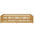 thumbnail image 5 of Montessori Bed with Rails, Queen Size Floor Bed with Door & Slats Support, Wood Playhouse Bed with Fence, No Box Spring Needed,Natural, 5 of 8