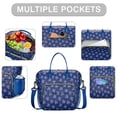 thumbnail image 2 of Cute Sea Turtle Insulated Lunch Bag – Large Leakproof Cooler Tote with Hawaiian Ocean Turtle Print, Dual Compartment Reusable Lunch Box for Beach and Outdoor Use, 2 of 6