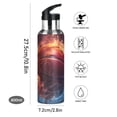 thumbnail image 2 of Cool Basketball Water Bottles Insulated Thermos Kids Stainless Steel Bottle with Straw Lid Flask Leakproof for Sports Gym 20 oz, 2 of 6