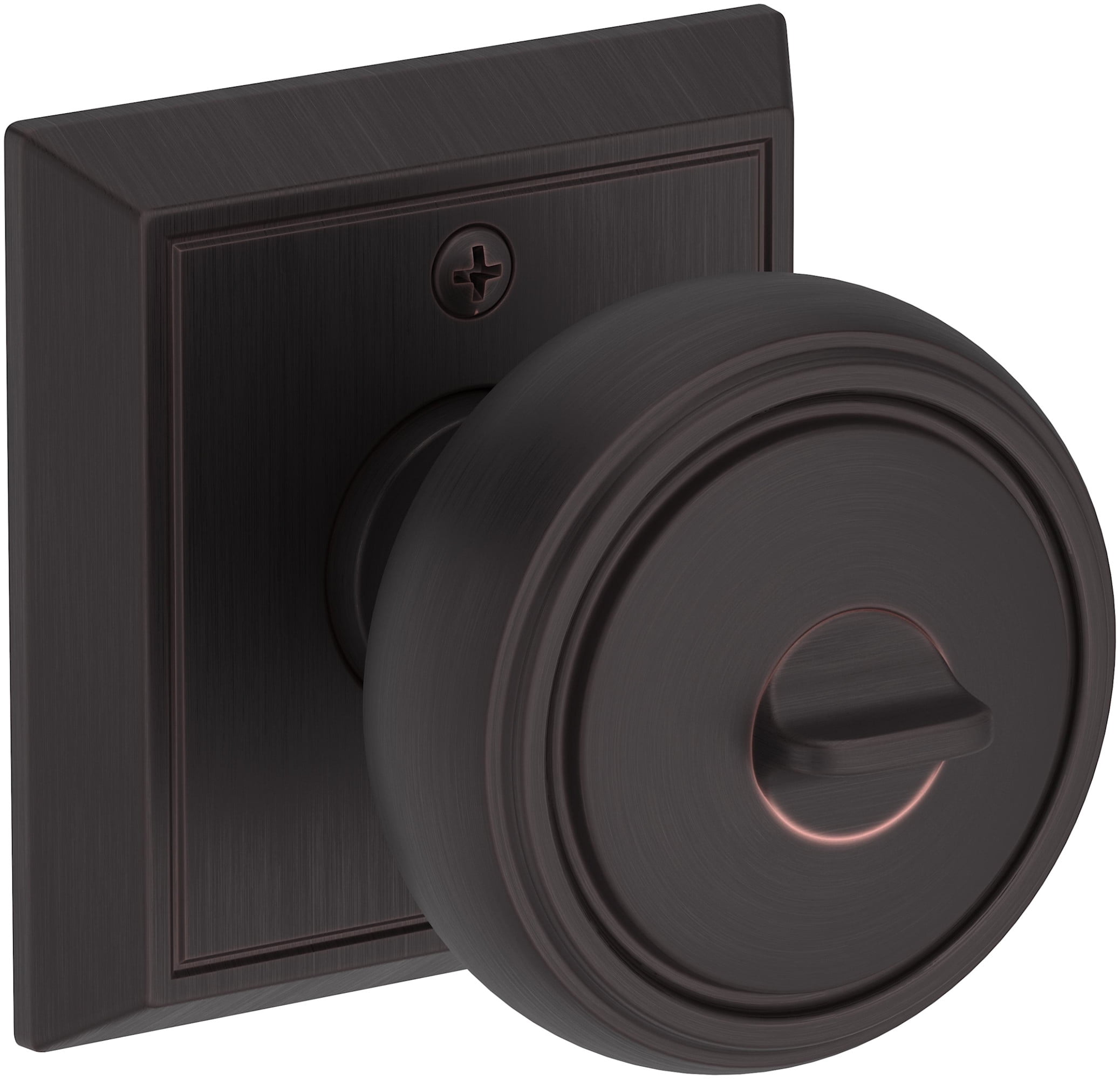Baldwin ENBRECHR190SMC Bremerton Single Cylinder Keyed Entry Door Knob Set - Black