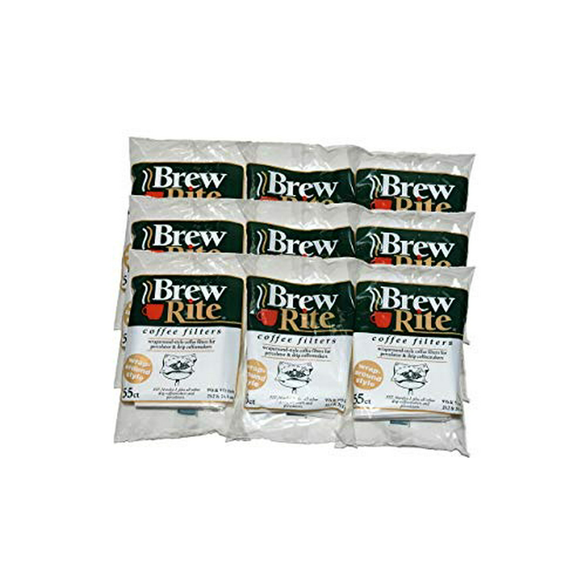 Brew Rite Rockline Wrap Around Percolator Coffee Filters 9 Packs of 55ct. Walmart