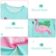 thumbnail image 3 of Aideaone Girls Pajamas Sets 3 Piece Short Sleeve Shirt Top Pants Shorts with Pockets Sleepwear 7-14 Years, 3 of 5