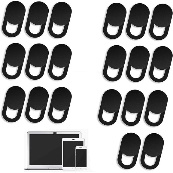 20 Pcs Webcam Cover, Ultra Thin Web Laptop Camera Cover Slider for Laptop, Desktop, Macbooks, Computer, Smartphone, Protect Your Privacy and Security, Strong Adhesive