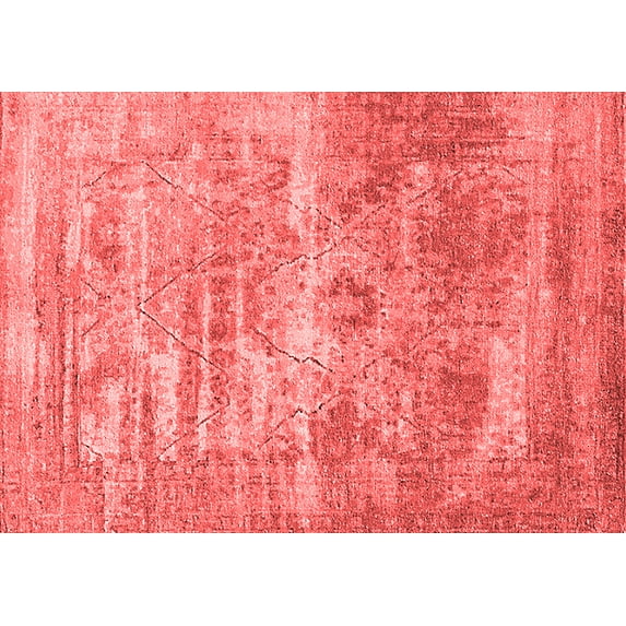 Ahgly Company Indoor Rectangle Oriental Red Industrial Area Rugs, 6' x 9'