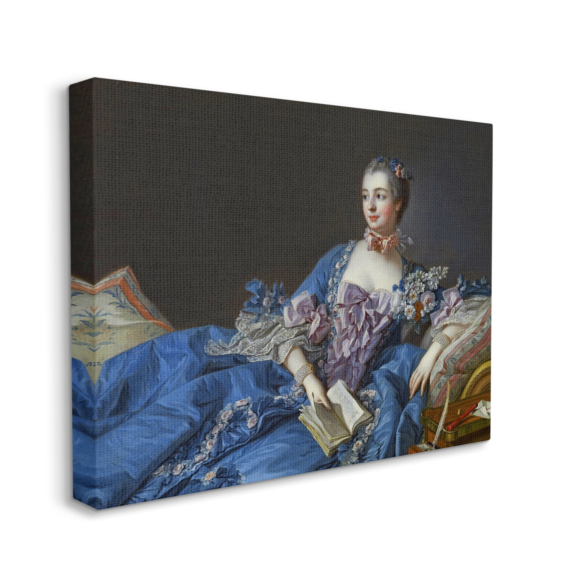 Stupell Industries Madame de Pompadour Fine Art Painting Francois Boucher Painting Gallery Wrapped Canvas Print Wall Art, Design by one1000paintings