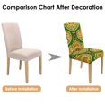 thumbnail image 7 of Colorful Bohemian Paisley Dining Chair Covers 4 Pack Vintage Floral Ethnic Retro Pattern Washable Polyester Stretch Slipcovers Removable Protector for Classic Home, 7 of 7