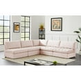thumbnail image 4 of Meridian Furniture Jacob Pink Velvet Modular Sectional, 4 of 10