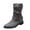 Gray, variant on gakvov Mid-Calf Boots For Women Low Heel Women Fashion Shoes Western Boots Casual Warm Low Heels Mid-calf Boots