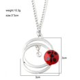 thumbnail image 1 of Collar De Cola De Zorro Rojo Pie Azul Pavo Real Niña Regalo Mariquita Gao Jiahui unisex, 1 of 2