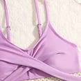 thumbnail image 6 of Girls Swimsuit Size 8 Ruffle Bikinis for Adjustable Straps Tankini Sets 3pcs Tropical Printed Girls Bathing Suits Size 14-16, 6 of 7