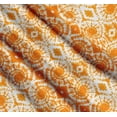 thumbnail image 3 of Soimoi Orange Cotton Cambric Fabric Swirl Tie-Dye Print Fabric by the Yard 58 Inch Wide, 3 of 7