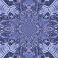 thumbnail image 1 of Ahgly Company Machine Washable Indoor Square Transitional Deep Periwinkle Purple Area Rugs, 6' Square, 1 of 7