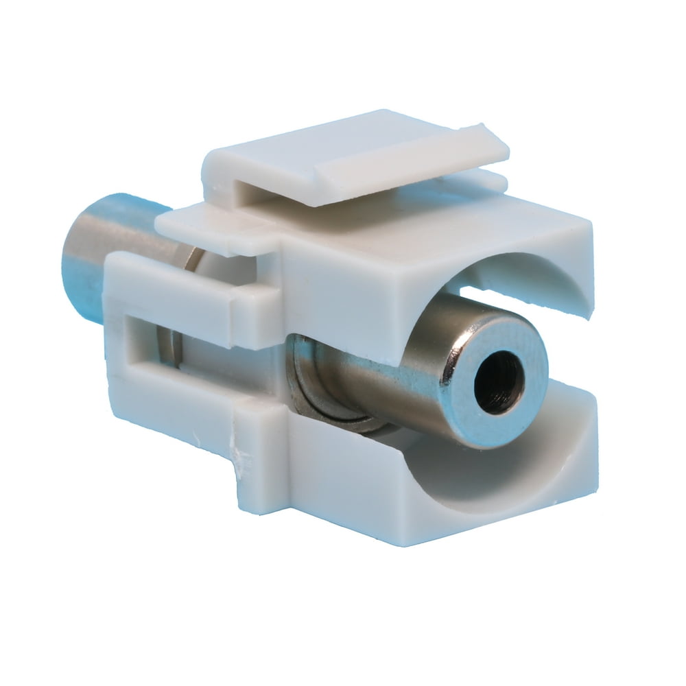 RiteAV 3.5mm Keystone Jack Female to Female Gray