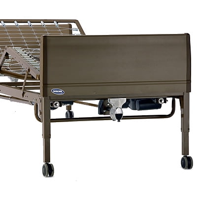 Invacare BED2-1633 Full Electric Bed Package w Innerspring Mattress  Rails