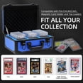 thumbnail image 3 of UHZBTEC Graded Card Storage Box; Durable Sports, PSA Card Storage Case- Trading Card Storage Box - PSA Slab Case For Top Loaders (BLUE, 14.17x11.2x7, 3 of 6