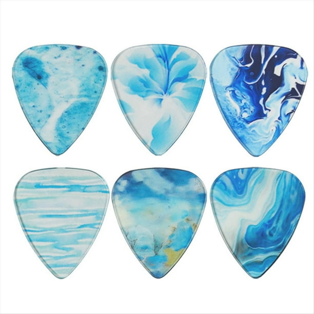 Púas Transparentes, Púas para Guitarra, Guitarra Folklórica, Púas para Guitarra Eléctrica, Púas Transparentes de Colores Personalizados A