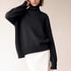 thumbnail image 1 of Suéter de cuello alto para mujer, moda informal, manga larga, cuello alto, suéter para mujer, 1 of 8