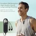 thumbnail image 3 of Personal Radios Portable Am Fm, Mini LCD Digital Tuning Walkman Radio, with Rechargeable Battery for Walking, Jogging, Gym, Camping (White), 3 of 8