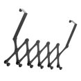 thumbnail image 3 of Gancho para colgar en la puerta, colgador de puerta sin perforaciones, sombreros, bolsas, soporte para corbata, bufanda, gancho para llaves, Almacenamiento y organización del hogar negro 6 Haken, 3 of 6