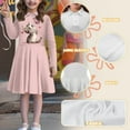 thumbnail image 6 of DISNIMO Cat Dresses for Girls Butterfly Dress Kids Heart Dress Girls 9-10 Matching Dresses for Girls Swing Dress Long Sleeve Midi Dresses for Girls Beach Dress Pink Childrens Long Sleeve Dresses, 6 of 7