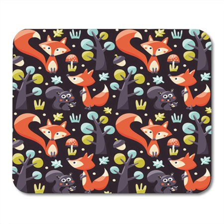 Cute Fox Pattern Print Yoga Mat – GearFrost