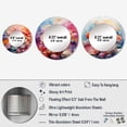 thumbnail image 4 of Designart "Coastal Shell Splendor" Seashell Round Mirror Set Of 3 - Farmhouse multicolor Round Office Wall Mounted Mirror Set, 4 of 5