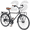 Black, variant on Ambifirner Commute Bike for Women and Ladies, Single and 7 Speed Beach Cruiser Bicycle for Adult, 26 Inch Hi-Ten Steel Frame with Adjustable Handlebar and Saddle