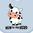 thumbnail image 4 of Inktastic New to the Herd Cute Cow Boys or Girls Baby Bib, 4 of 4