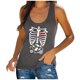 thumbnail image 1 of Blusa informal sin mangas con cuello redondo y estampado de verano para mujer a la moda Fridja  gh5591, 1 of 7
