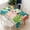 White-3, variant on Rectangular Tablecloth 60x84 Inch – Waterproof Polyester Printed Table Cover, Wrinkle Resistant, Washable for Kitchen & Dining, Tropical Jungle Theme