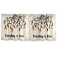 thumbnail image 7 of Yayeee Kitchen Curtains Tier Set of 2 Light Filtering 57"x24" Over Sink Window Panels, Christmas Light, 7 of 7