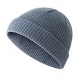 thumbnail image 1 of Qarigey Gorro de lana de tendencia, buena elasticidad, gorras clásicas de pescador sin borde, tocados crimpables a prueba de viento para montañismo, Sombreros Gris claro Qarigey AP009365-06B, 1 of 6