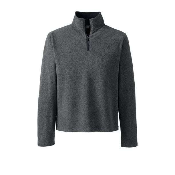 Lands' End - Lands' End Men's Fleece Quarter Zip Pullover Sweatshirt ...