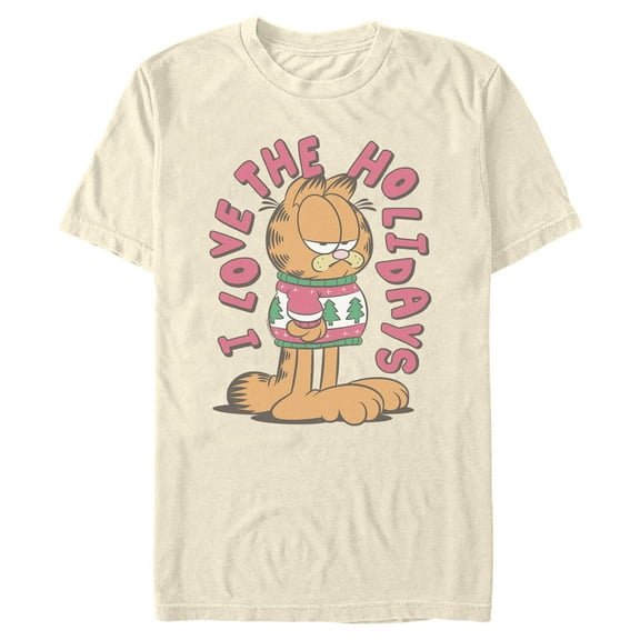 Mens Garfield I Love The Holidays Ugly Sweater T Shirt