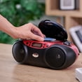 Blackweb Bluetooth CD Player with FM Radio, Red and Black