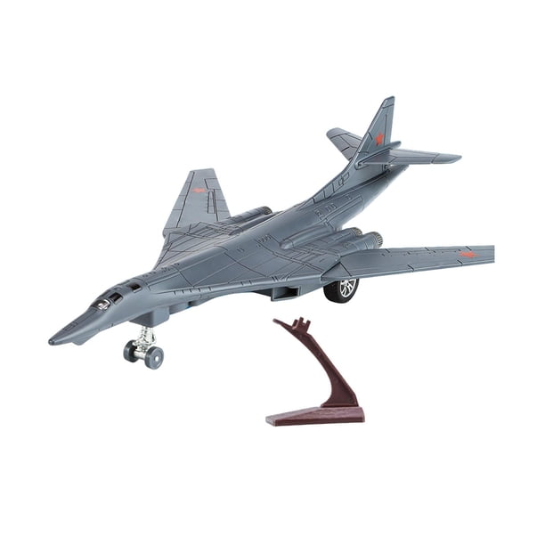 Molde de avión de combate, modelo de avión de la Fuerza Aérea portátil con juguete de avión ligero gris