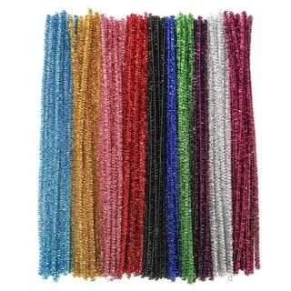 200psc in 15 Glitter Colors, Pipe Cleaners,Glitter Pipe Cleaners, Chenille  Stems, Pipe Cleaners for Crafts, Pipe Cleaner Crafts, Art and Craft  Supplies. 