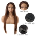 thumbnail image 6 of Unique Bargains Lace Front Wigs Lightweight Straight Hair for Women Brown, 6 of 8