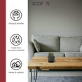 thumbnail image 4 of Ecopots Round Recycled Plastic Modern In/Outdoor Planter Flower Pot Saucer, Dark Grey, 6", 4 of 4