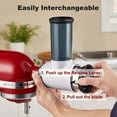 thumbnail image 4 of TOCOKEID Blue Cheese Grater Slicer Attachment for KitchenAid Stand Mixer with 3 Blades, 4 of 8