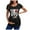 3-Black, variant on Halloween Maternity Shirt for Women Short Sleeve Floral Ruched Sides Tees Crewneck Casual Mama Pregnancy Blouses